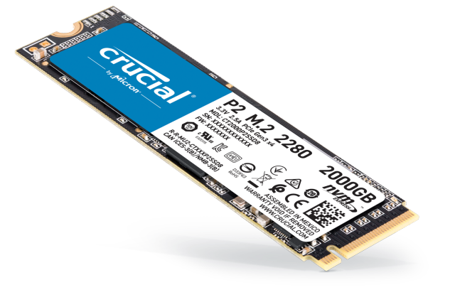 Crucial CRUCIAL P2 SSD 2.000GB M.2 2280 NVMe PCI EXPRESS 3.0 
