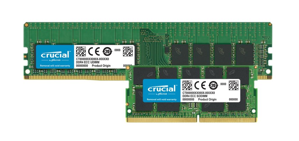 Crucial DDR4 ECC-Speichermodule.