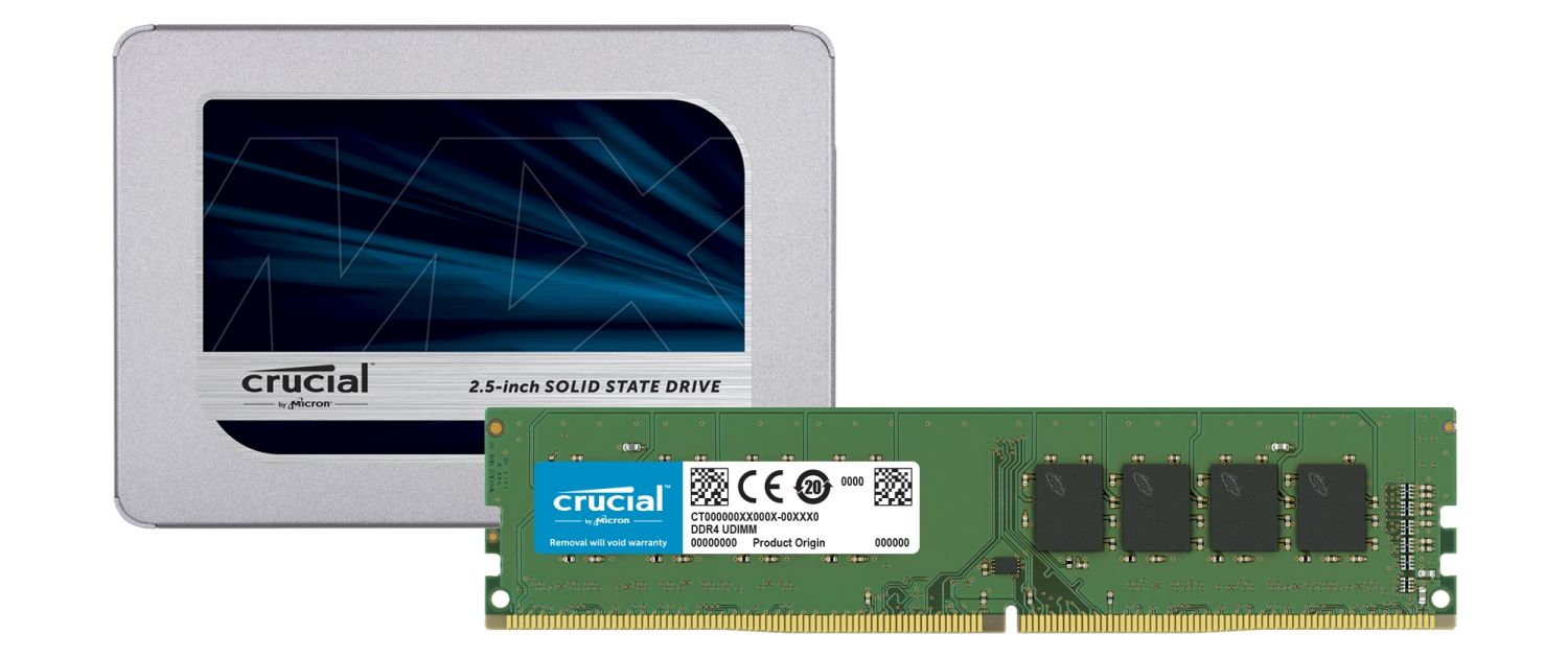 Crucial SSD und RAM-Module