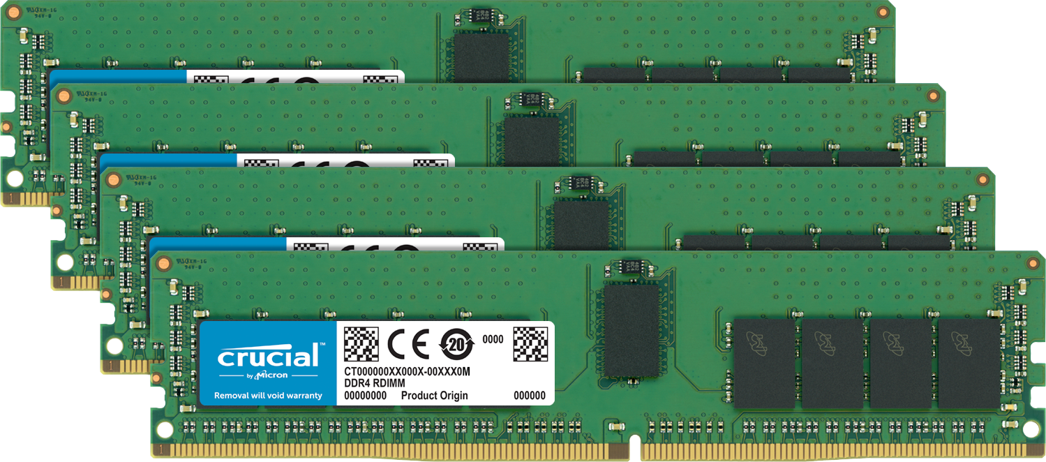 Crucial Arbeitsspeicher (RAM) für einen Computer.